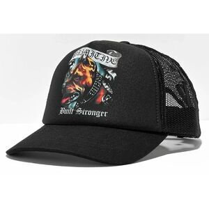 Primitive Skate Men's Trucker Hat Chopper Snapback Cap in Black‎